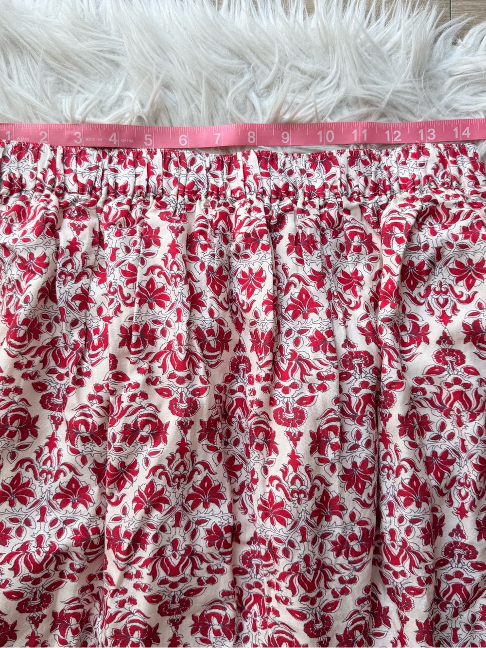 Xirena Taryn Floral Cotton Silk Midi Skirt M Button Front Boho Pockets - Picture 9 of 10